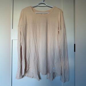 Long Sleeve Athletic Top with Back Detail